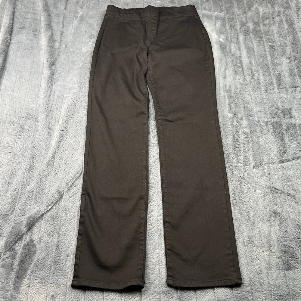 NYDJ Fits Everything Brown Pull On Straight Leg Pants Women Size 4 Trousers
